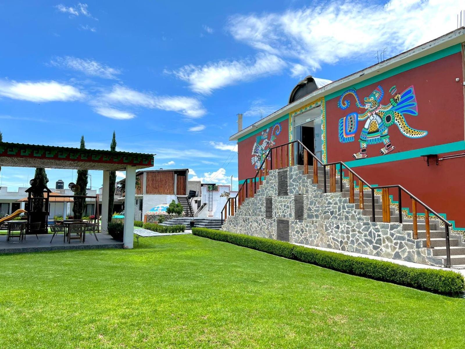 Hotel El Jaguar San Martín de las Pirámides Exteriör bild