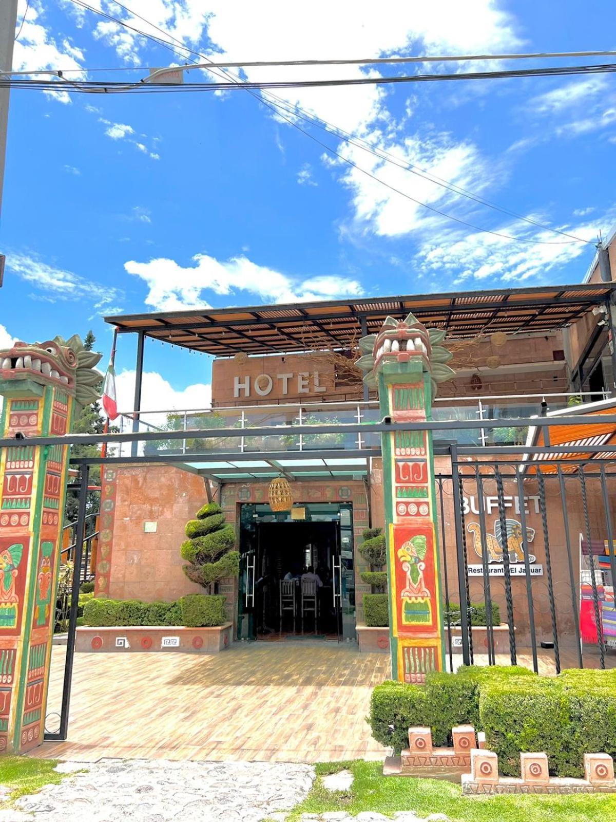 Hotel El Jaguar San Martín de las Pirámides Exteriör bild