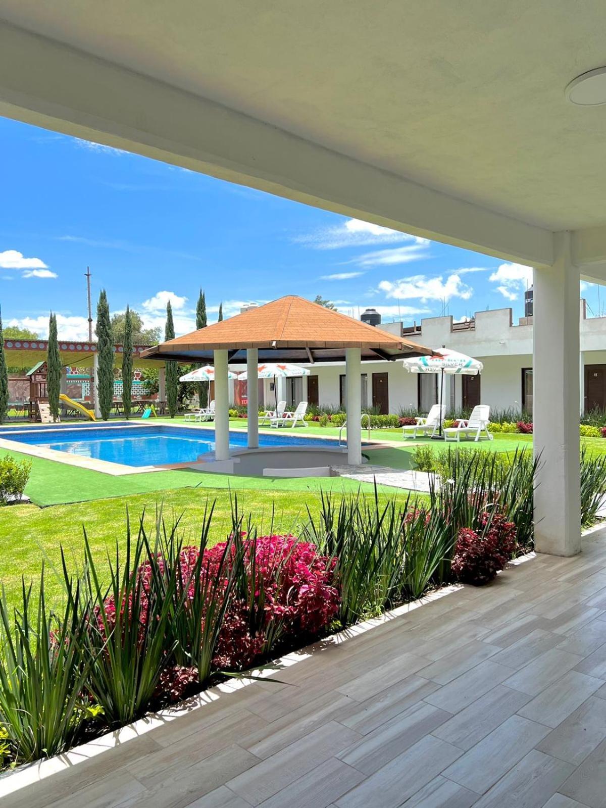 Hotel El Jaguar San Martín de las Pirámides Exteriör bild
