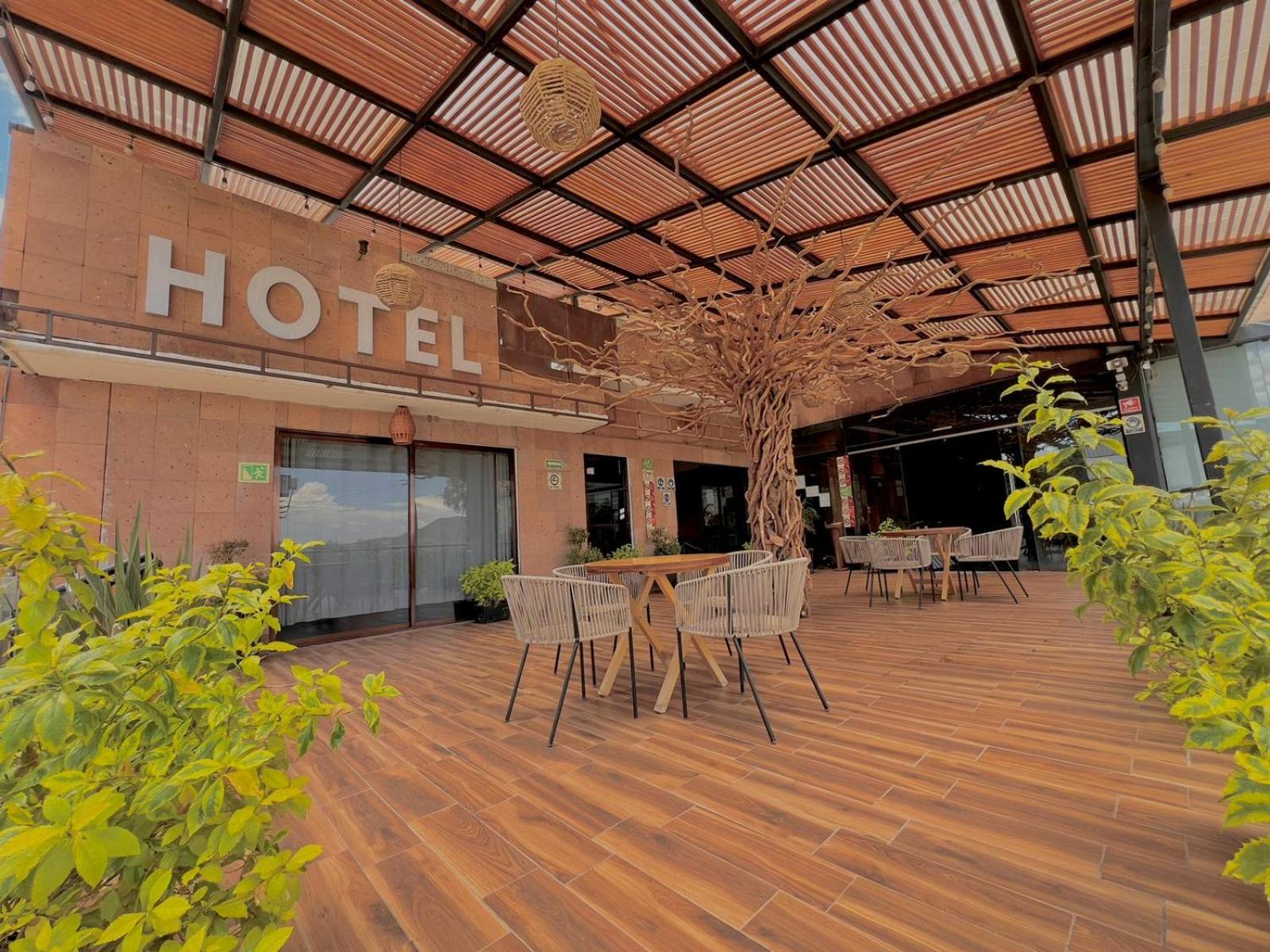 Hotel El Jaguar San Martín de las Pirámides Exteriör bild