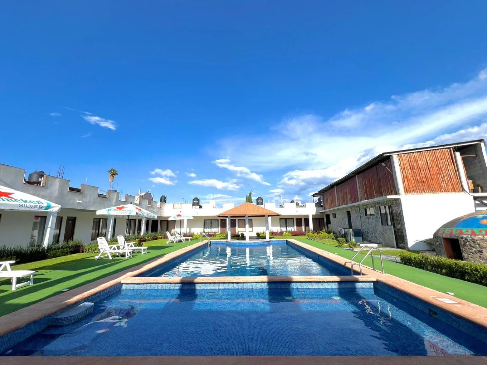 Hotel El Jaguar San Martín de las Pirámides Exteriör bild